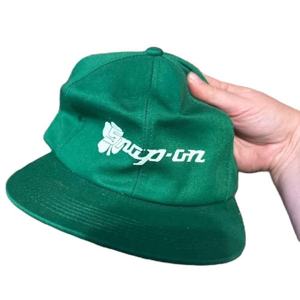 Vintage Snap On Shamrock Green Snapback Hat Trucker Tools